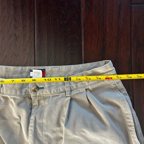 Men's 2003 Tommy Hilfiger Pleated Front Khaki Pants Preppy Old Money Classic - Picture 8 of 12